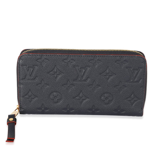 Louis Vuitton Louis Vuitton Marine Rouge Empreinte Zippy Wallet