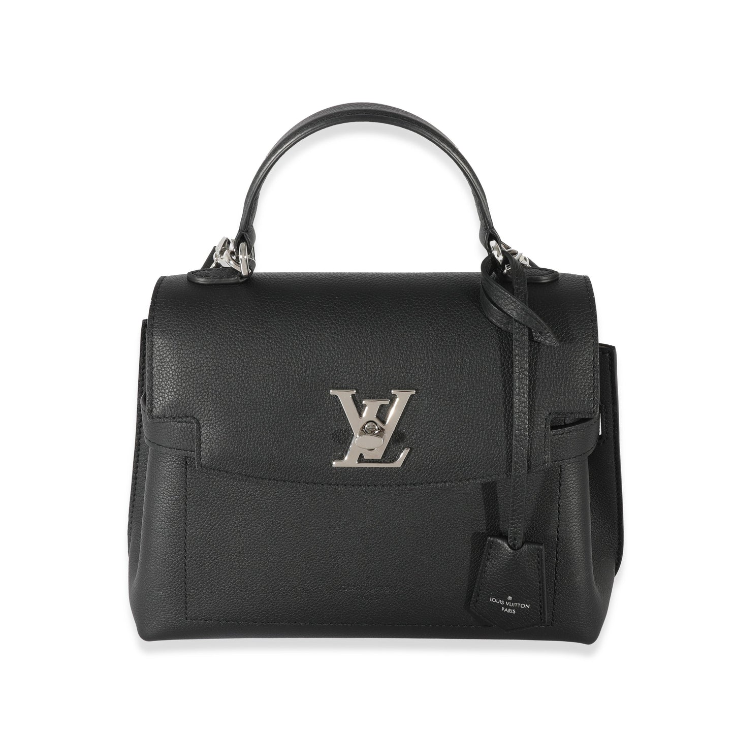 Louis Vuitton Louis Vuitton Black Leather LockMe Ever BB