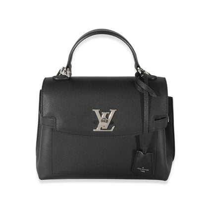 Louis Vuitton Louis Vuitton Black Leather LockMe Ever BB