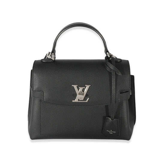 Louis Vuitton Louis Vuitton Black Leather LockMe Ever BB