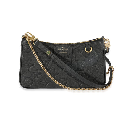 Louis Vuitton Louis Vuitton Black Empreinte Easy Pouch On Strap