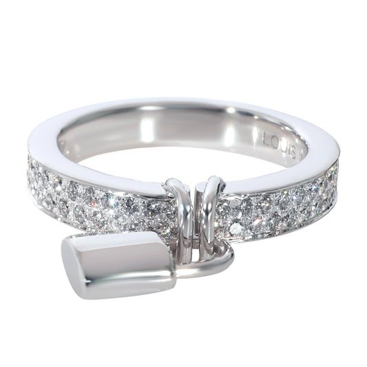 Louis Vuitton Louis Vuitton Lockit Ring in 18k White Gold 0.40 CTW