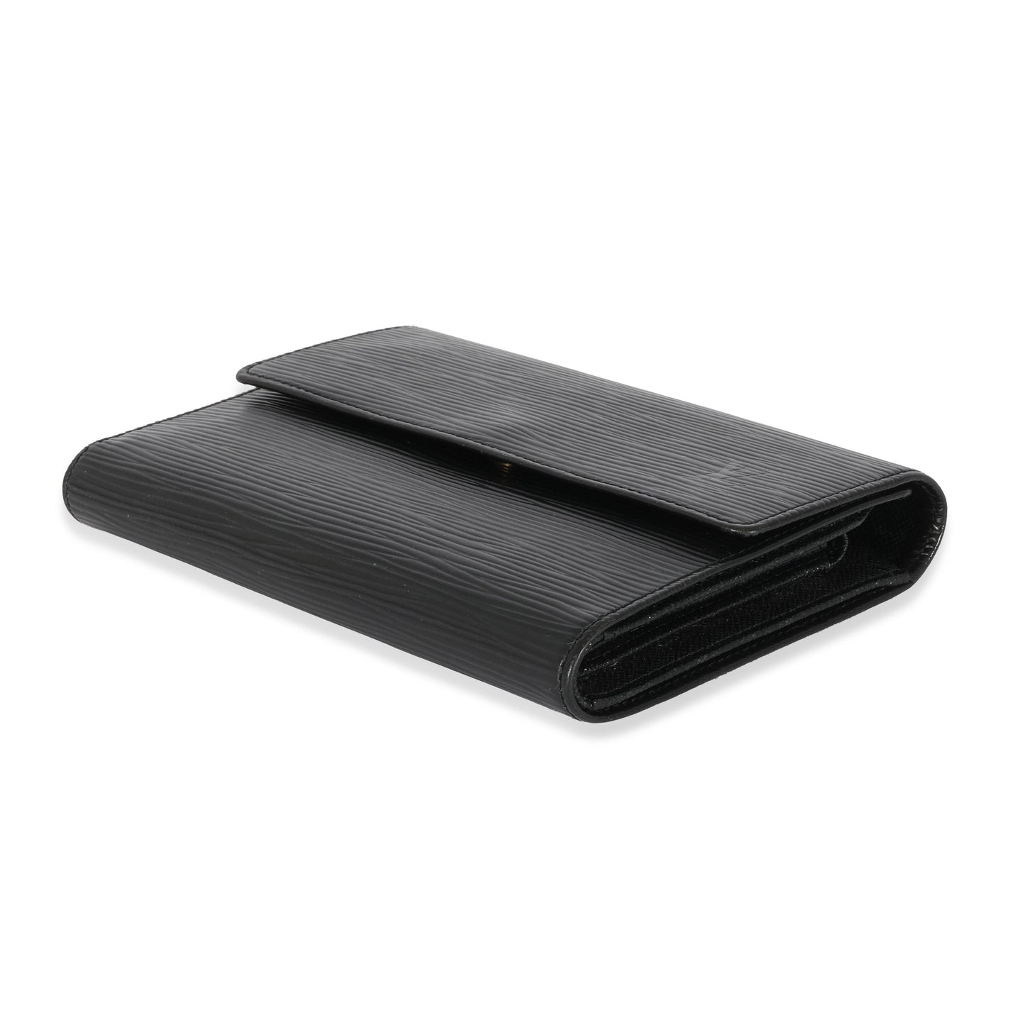 Louis Vuitton Louis Vuitton Black Epi Porte Tresor Wallet