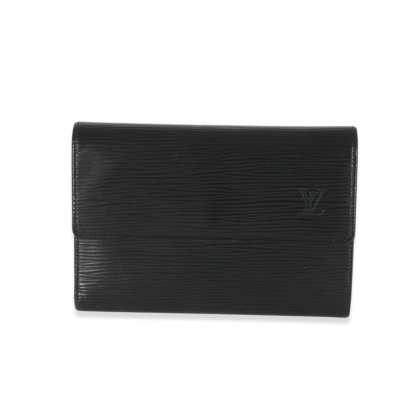 Louis Vuitton Louis Vuitton Black Epi Porte Tresor Wallet