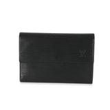 Louis Vuitton Louis Vuitton Black Epi Porte Tresor Wallet