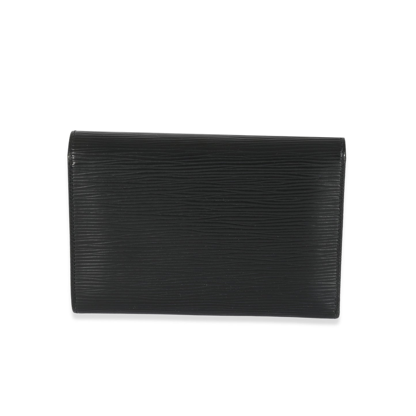 Louis Vuitton Louis Vuitton Black Epi Porte Tresor Wallet