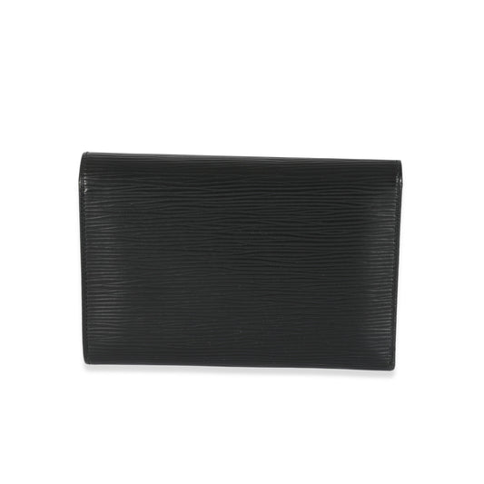 Louis Vuitton Louis Vuitton Black Epi Porte Tresor Wallet
