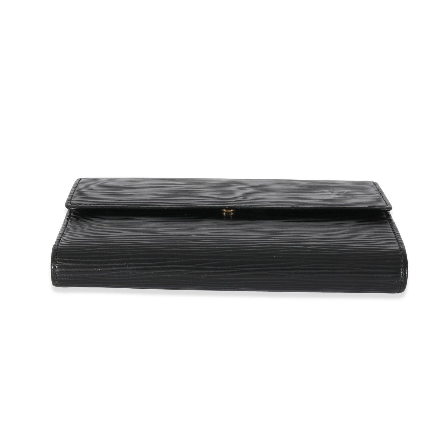 Louis Vuitton Louis Vuitton Black Epi Porte Tresor Wallet