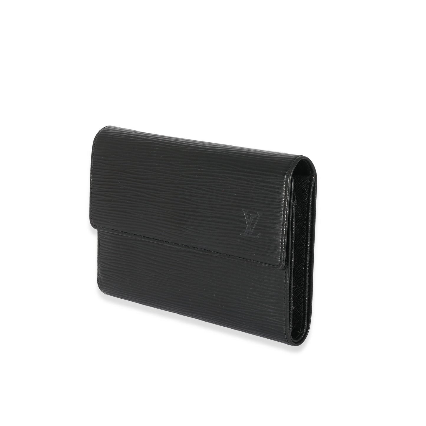 Louis Vuitton Louis Vuitton Black Epi Porte Tresor Wallet