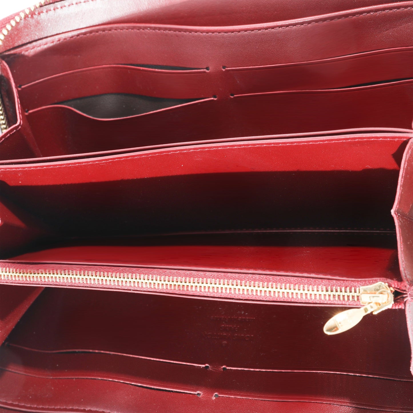 Louis Vuitton Louis Vuitton Rouge Fauviste Vernis Zippy Wallet