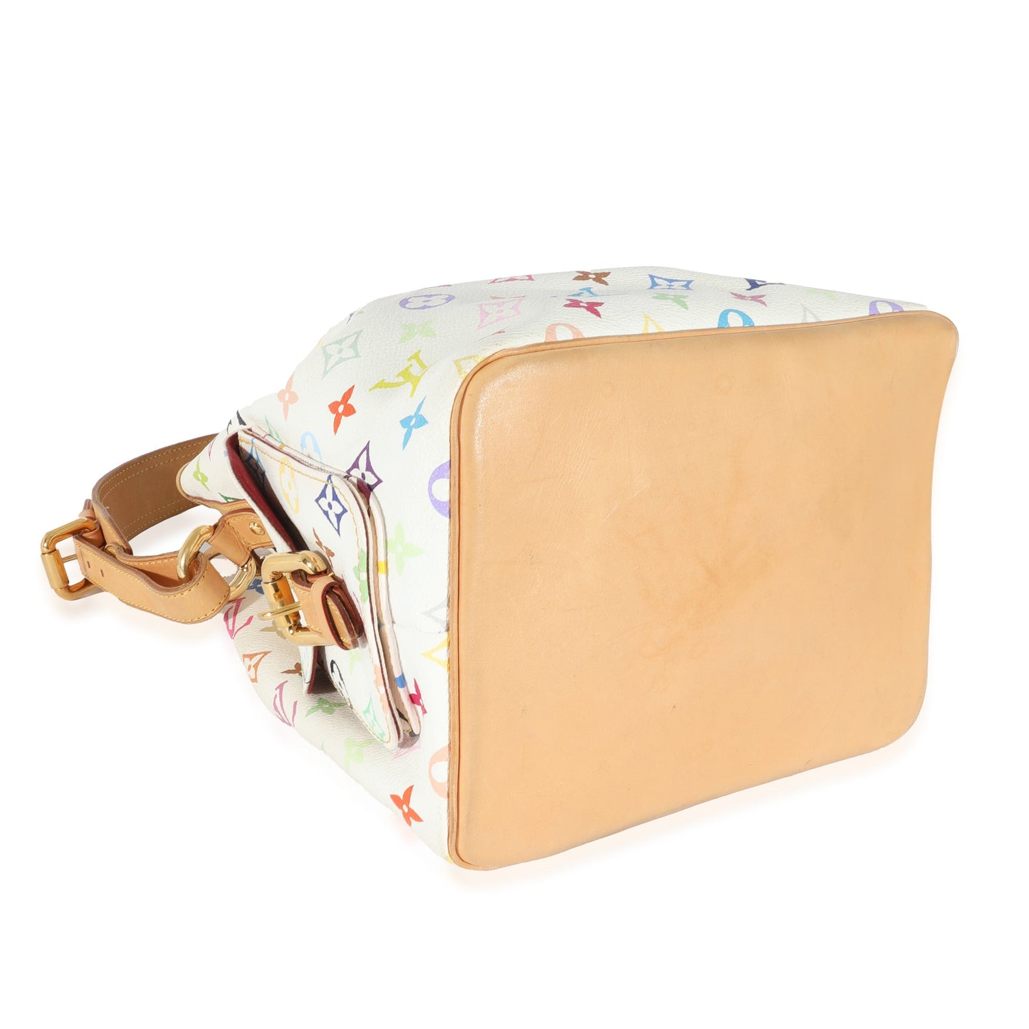 Louis Vuitton Louis Vuitton x Takashi Murakami White Multicolore Canvas Petit Noé