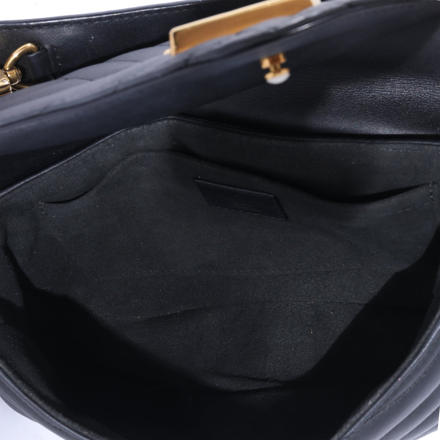 Louis Vuitton Louis Vuitton Black Leather New Wave Chain Bag MM