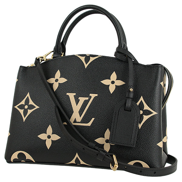 Louis Vuitton Petit Palais PM Monogram Implant Leather Shoulder Bag