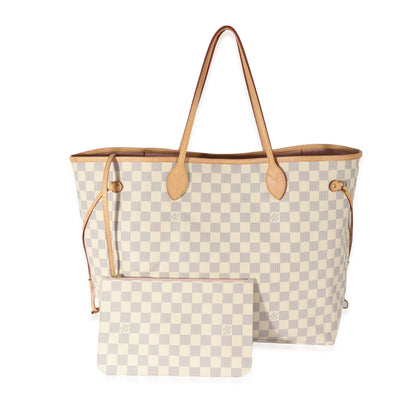 Louis Vuitton Louis Vuitton Damier Azur Canvas Rose Ballerine Neverfull GM