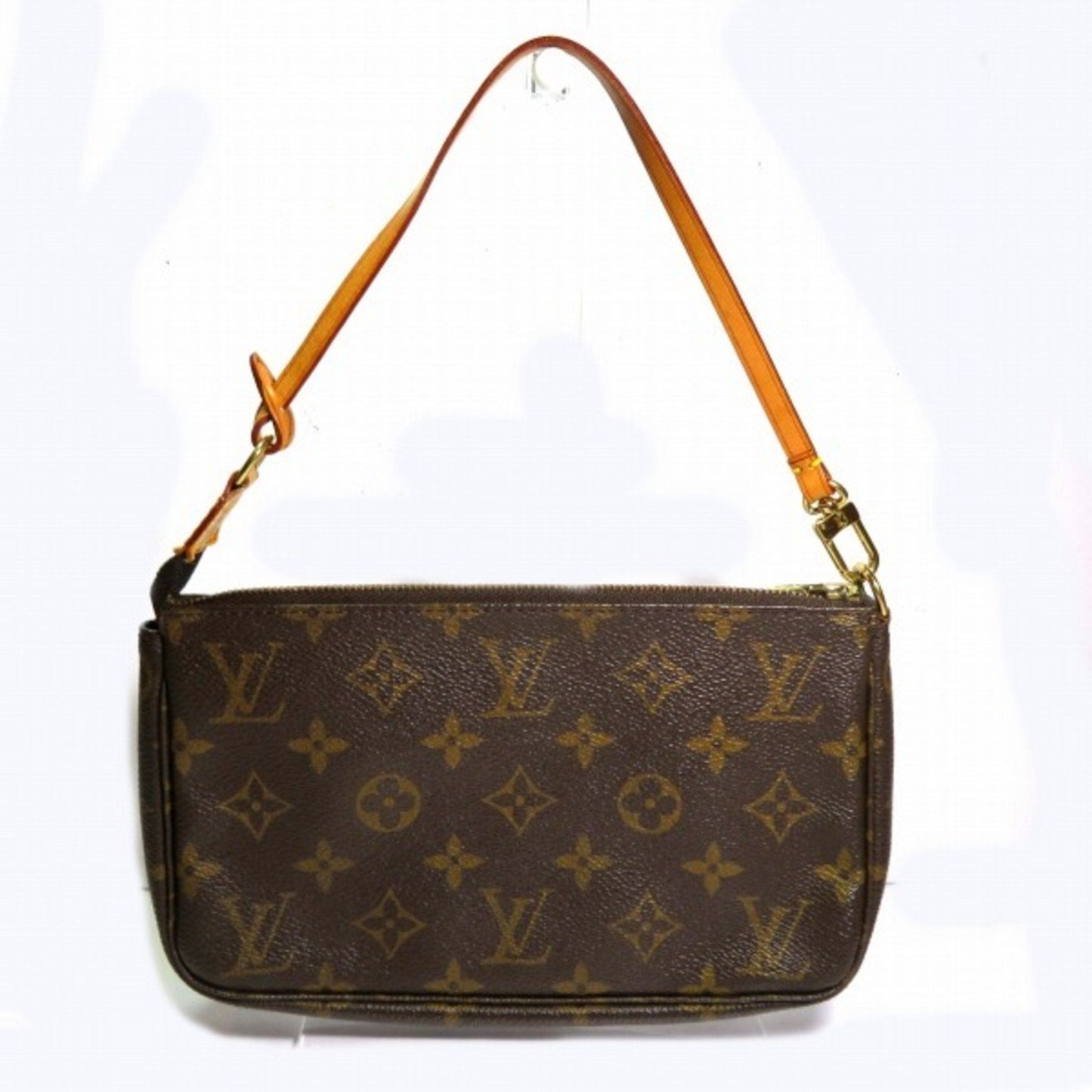 Louis Vuitton Pochette Accessoire  Canvas Clutch Bag