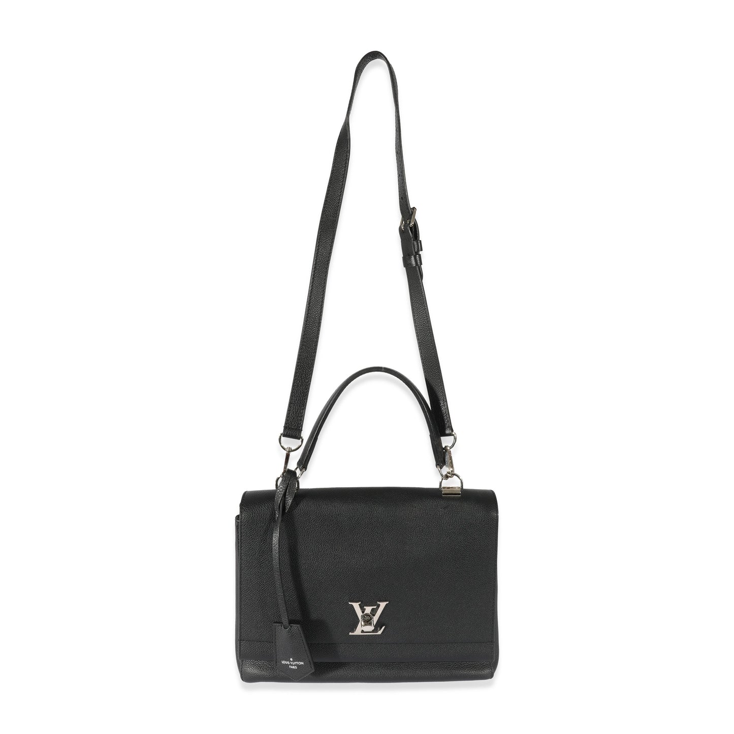 Louis Vuitton Louis Vuitton Black Leather LockMe II Bag