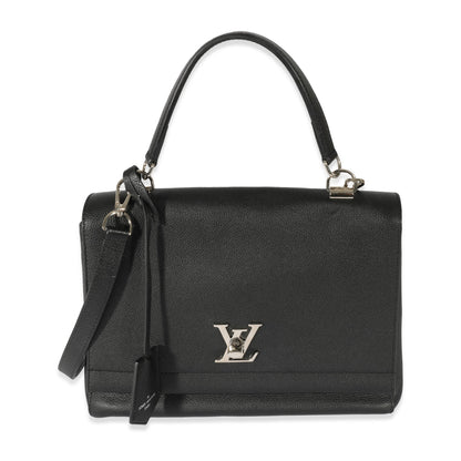 Louis Vuitton Louis Vuitton Black Leather LockMe II Bag