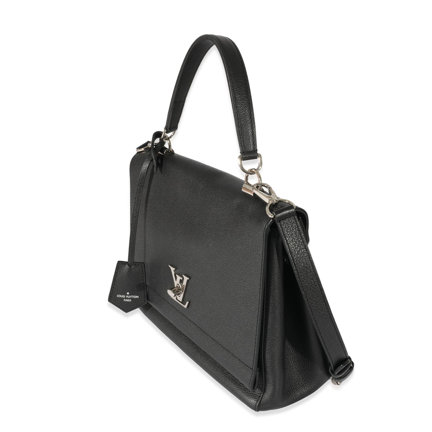 Louis Vuitton Louis Vuitton Black Leather LockMe II Bag