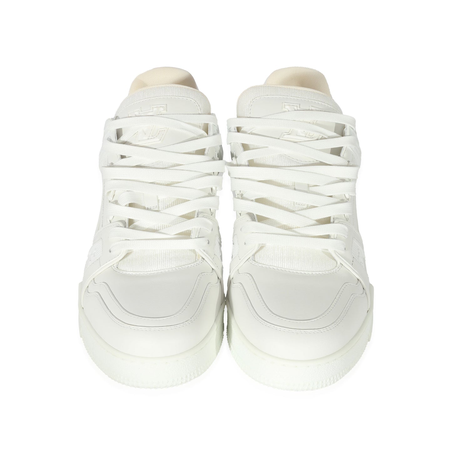 Louis Vuitton Louis Vuitton White Leather LV Trainer Sneaker