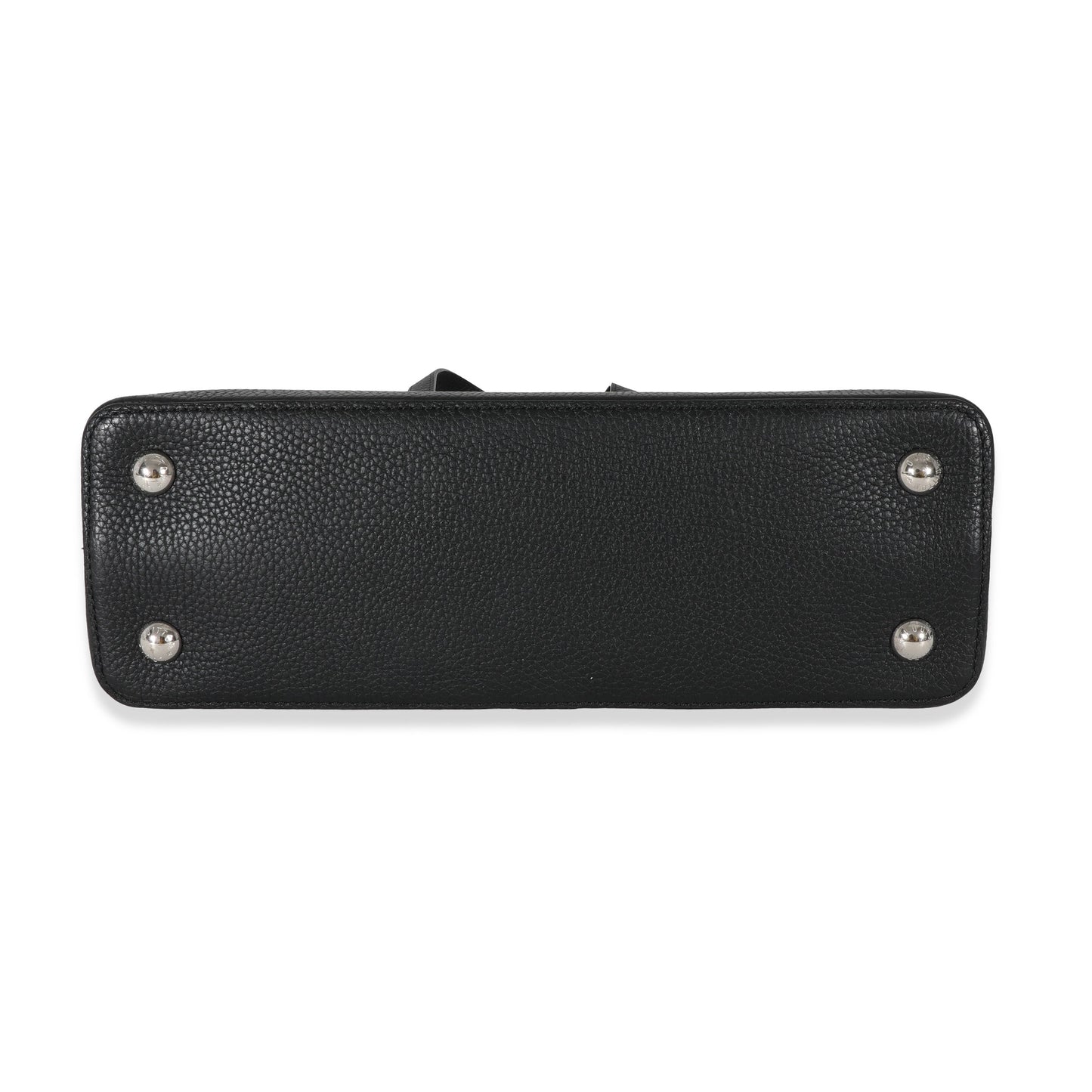 Louis Vuitton Louis Vuitton Black Taurillon Python Capucines PM