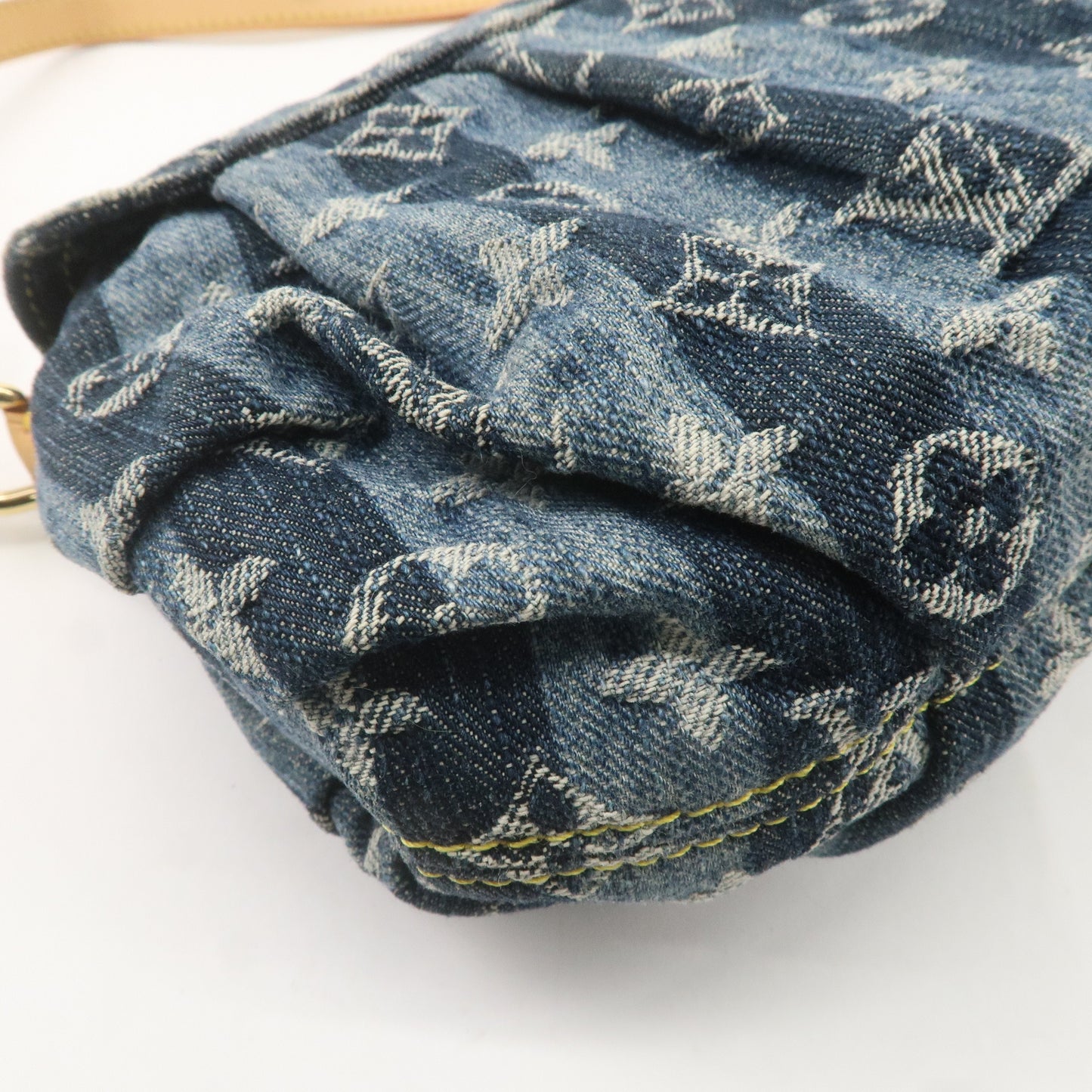 Louis Vuitton Monogram Denim Mini Pleaty Raye Shoulder Bag M95333