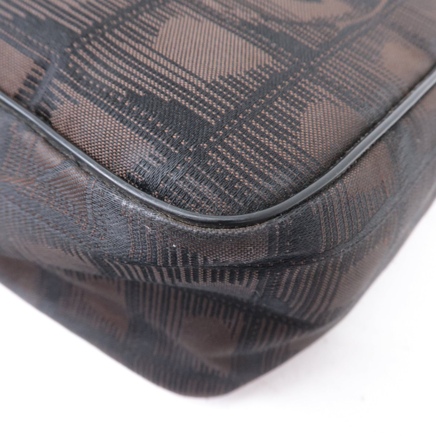 CHANEL New Travel Line Nylon Jacquard Leather Shoulder Bag A29347