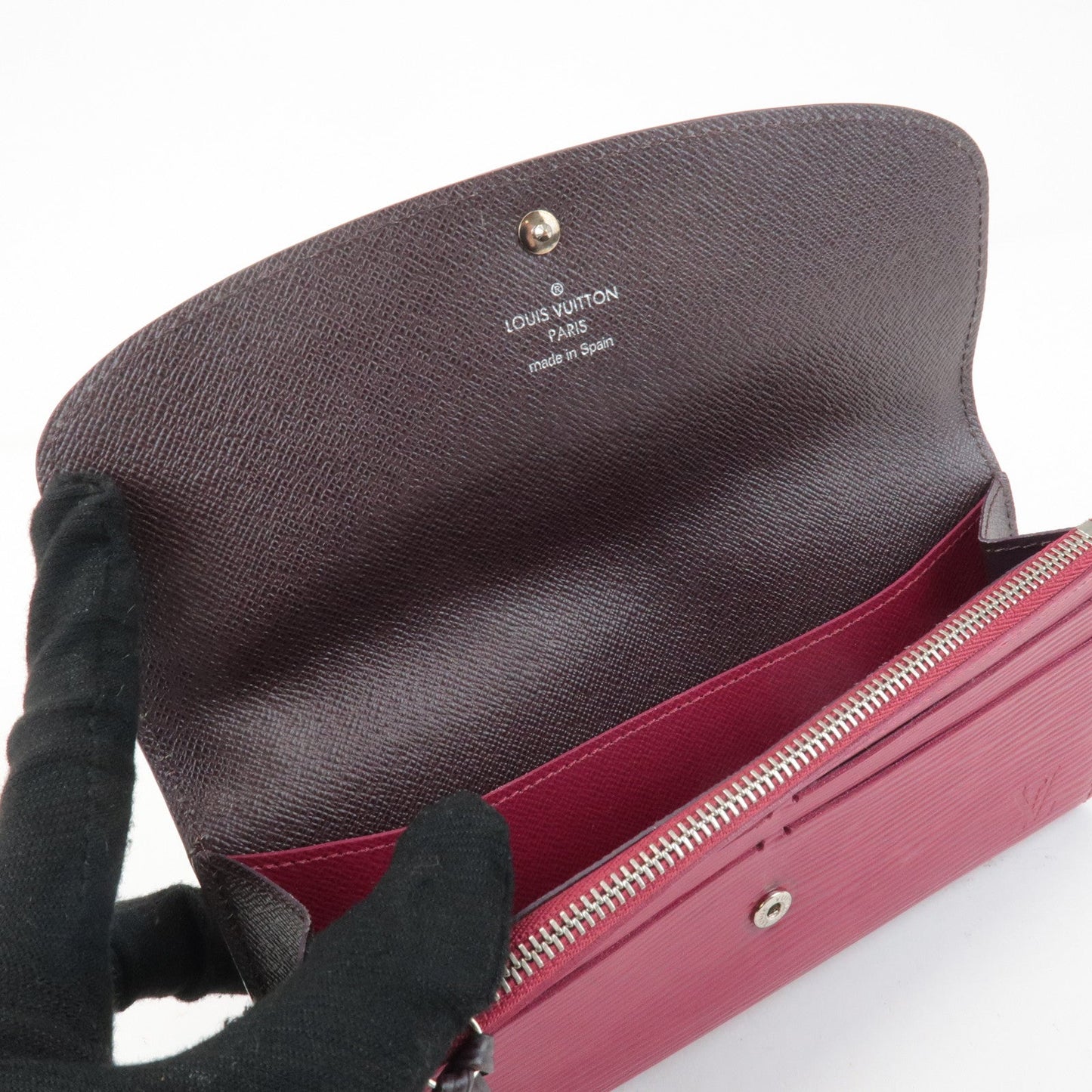 Louis Vuitton Epi Portefeuille Emily Wallet Fuchisa M60851