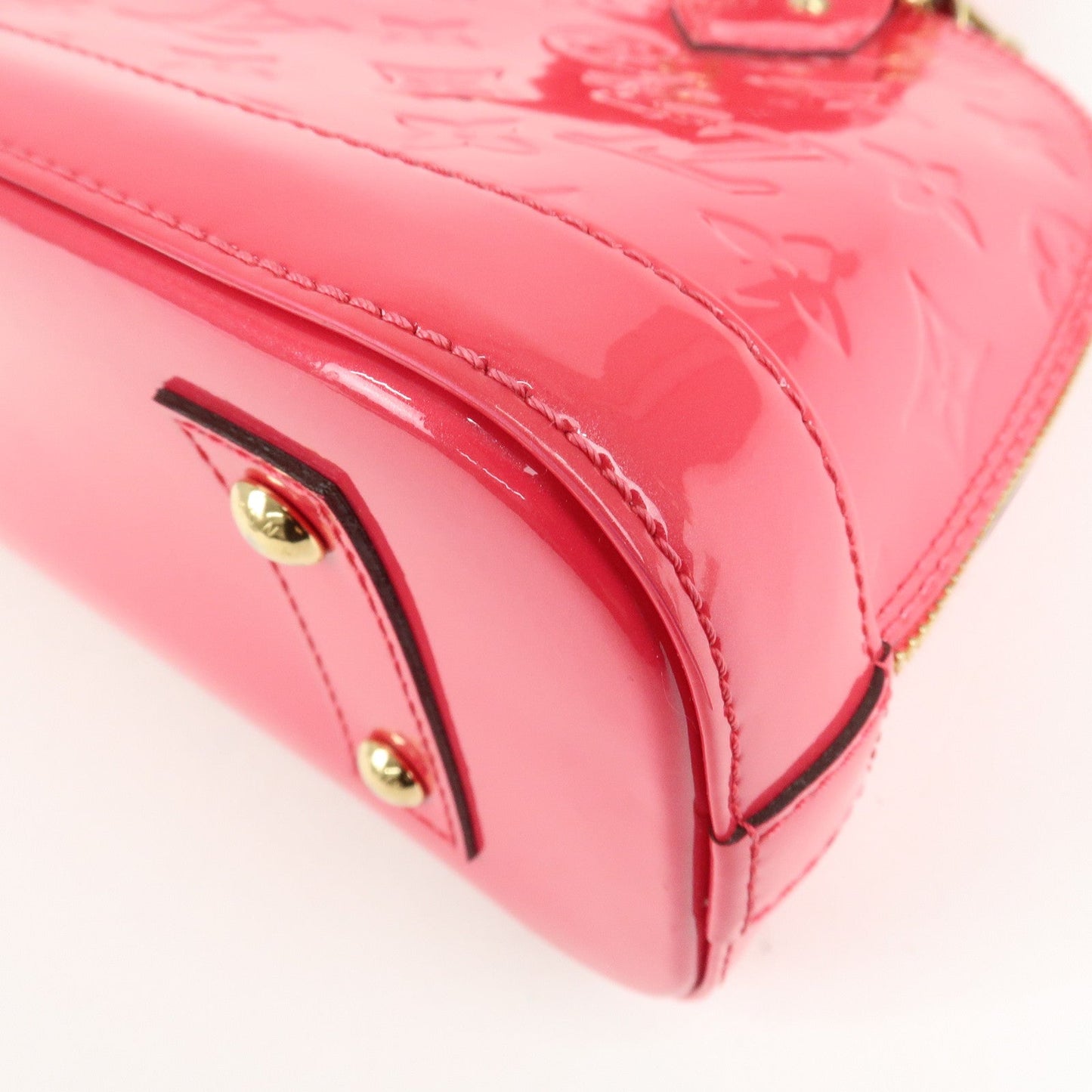 Louis Vuitton Monogram Vernis Alma BB 2Way Bag Rose Indien M91771