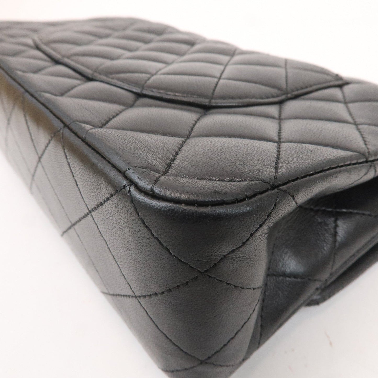 CHANEL Matelasse 25 Lamb Skin Double Flap Shoulder Bag A01112