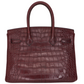 Hermès 30cm Birkin Bordeaux Matte Alligator Palladium Hardware