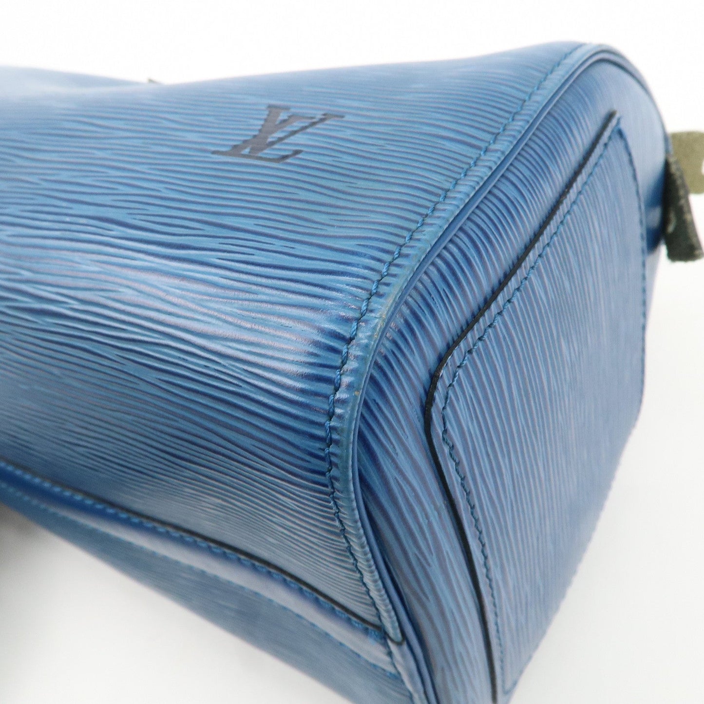 Louis Vuitton Epi Speedy 30 Hand Bag Boston Bag Blue M43005