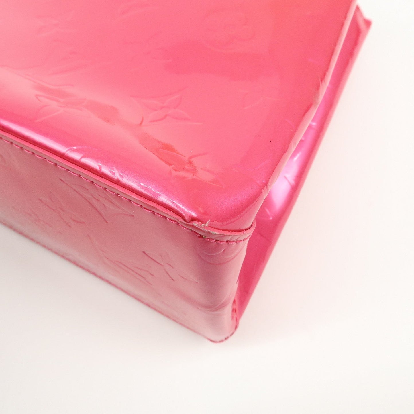 Louis Vuitton Monogram Vernis Lead PM Hand Bag Pink M91221