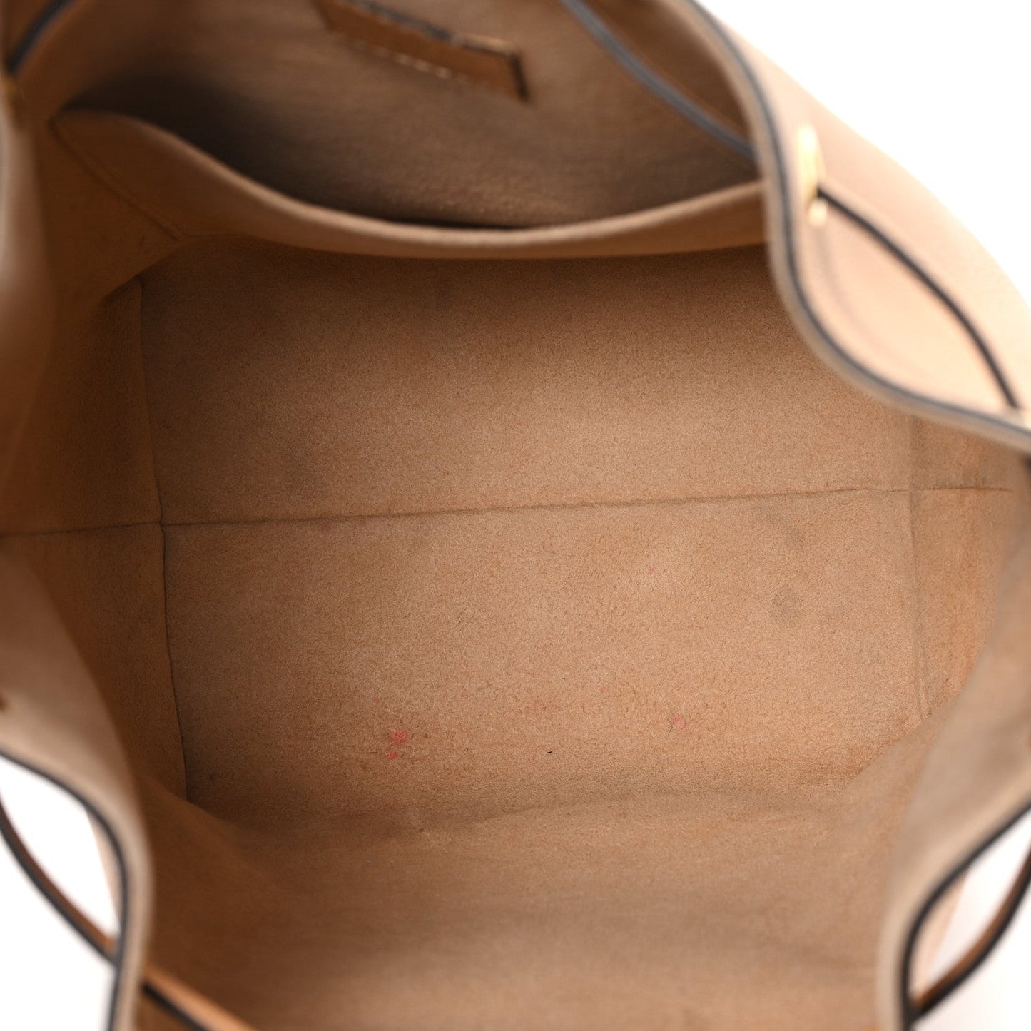 Louis Vuitton Calfskin Lockme Bucket MM Arizona Beige