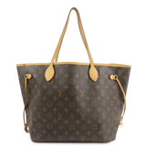 Louis Vuitton Monogram Neverfull MM Tote Bag Brown M40156  d