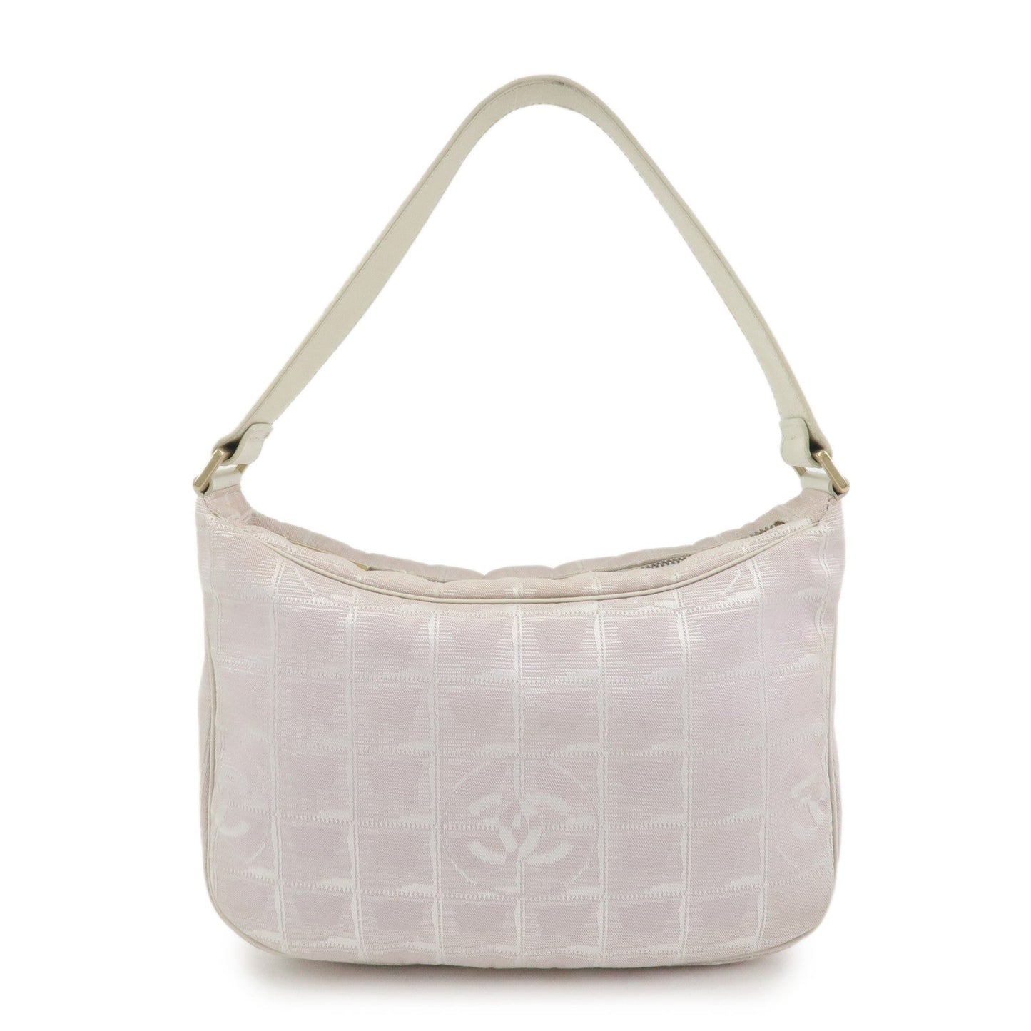 CHANEL New Travel Line Canvas Leather Shoulder Bag Hand Bag Pink