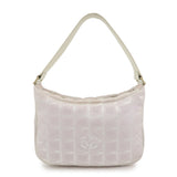 CHANEL New Travel Line Canvas Leather Shoulder Bag Hand Bag Pink