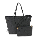 Louis Vuitton Louis Vuitton Black Empreinte Neverfull MM