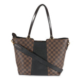 Louis Vuitton Louis Vuitton Canvas Damier Ebene Taurillon Jersey Tote