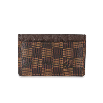 Louis Vuitton Louis Vuitton Damier Ebene Canvas Card Holder