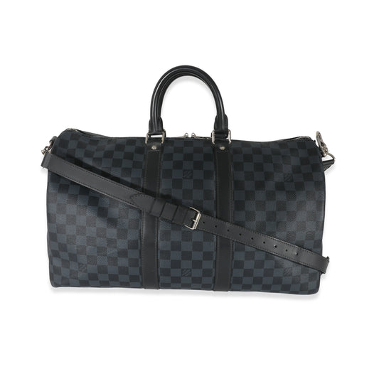Louis Vuitton Louis Vuitton Damier Cobalt Canvas Keepall Bandouliere 45