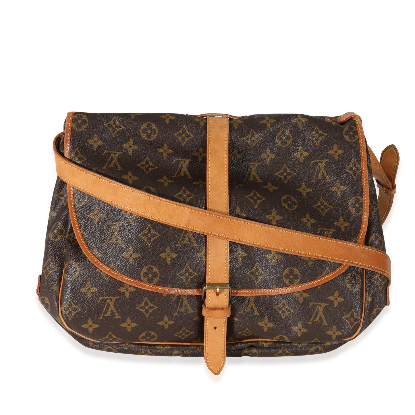 Louis Vuitton Louis Vuitton   Monogram Canvas Saumur 35