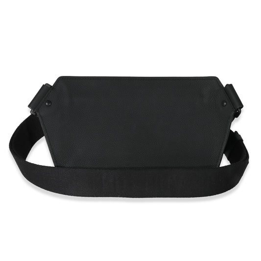 Louis Vuitton Louis Vuitton Black Leather Aerogram Sling Bag