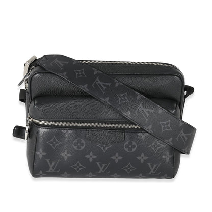 Louis Vuitton Louis Vuitton Black Taiga Monogram Eclipse Canvas Outdoor Messenger