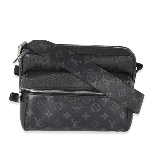 Louis Vuitton Louis Vuitton Black Taiga Monogram Eclipse Canvas Outdoor Messenger