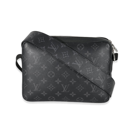 Louis Vuitton Louis Vuitton Black Taiga Monogram Eclipse Canvas Outdoor Messenger
