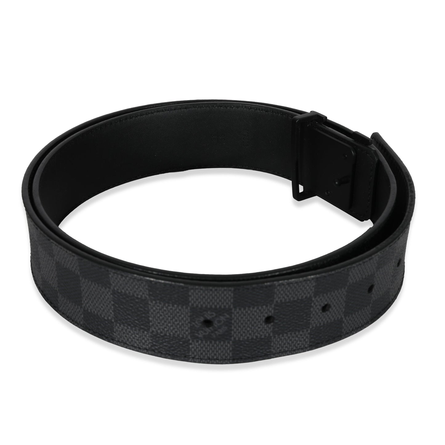 Louis Vuitton Louis Vuitton Canvas Damier Graphite LV Initiales Belt