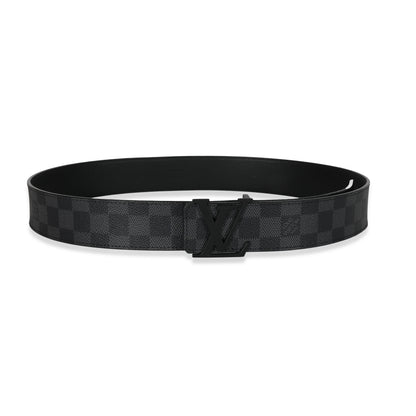 Louis Vuitton Louis Vuitton Canvas Damier Graphite LV Initiales Belt