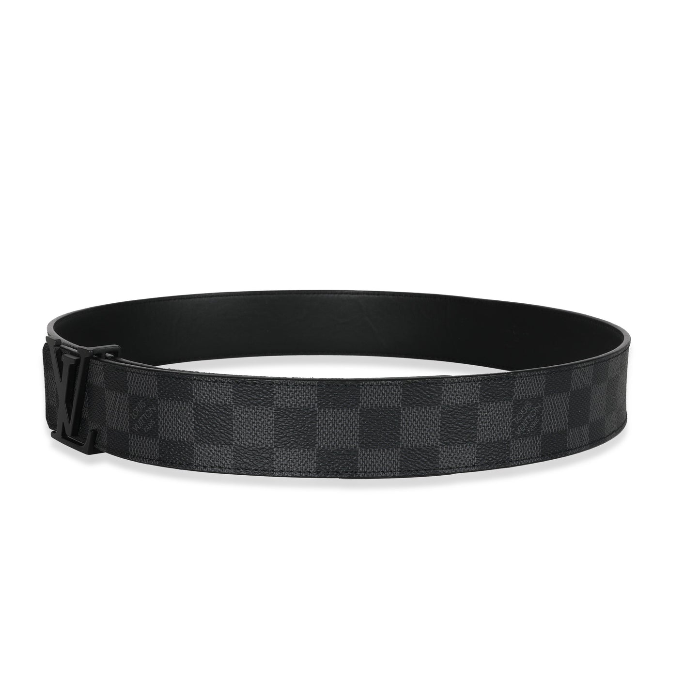 Louis Vuitton Louis Vuitton Canvas Damier Graphite LV Initiales Belt