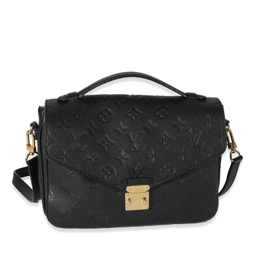 Louis Vuitton Louis Vuitton Black Monogram Empreinte Pochette Metis