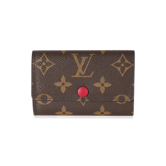 Louis Vuitton Louis Vuitton Monogram Canvas Fuchsia 6 Key Holder
